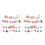 2Sets Assorted Color Paper Cake Topper Flags Christmas Party Decor 6