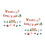 2Sets Assorted Color Paper Cake Topper Flags Christmas Party Decor 7