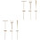 2Sets Assorti Mini Bamboeharken Voor Zen En Micro Landschapsdecor 2