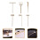2Sets Assorti Mini Bamboeharken Voor Zen En Micro Landschapsdecor 7