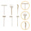 2Sets Assorti Mini Bamboeharken Voor Zen En Micro Landschapsdecor 9