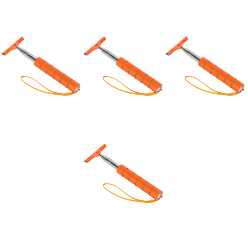 4Pcs Durable Orange Car Window Cleaner Tool Rearview Mirror Squeegee 1