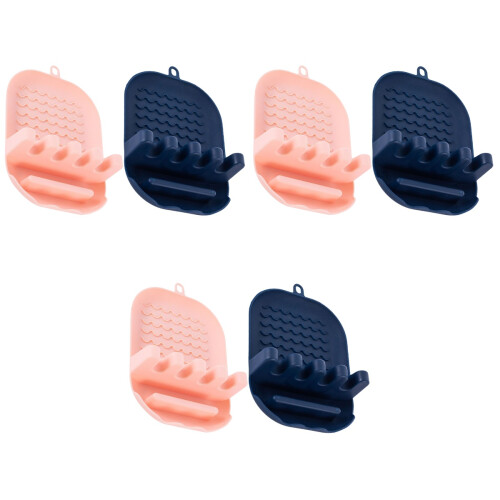 6Pcs Thick PP Tableware Drying Rack with Multi-Slot Utensil Organizer 1