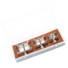 Präzise Uhrmacherwerkzeuge 3-in-1-Uhrwerkhalter-Set aus Metall