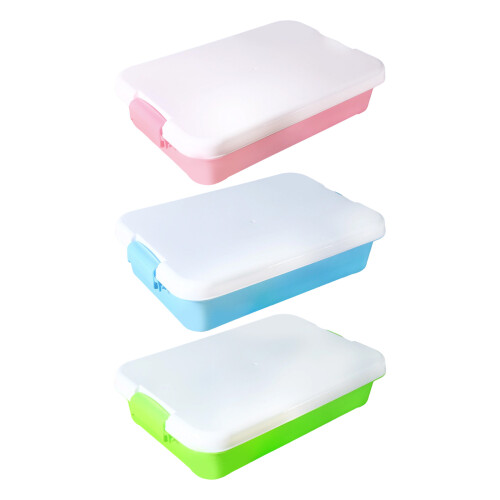 Stackable Sensory Bin Sand Tray Sand Toy Storage Box-Pink 1