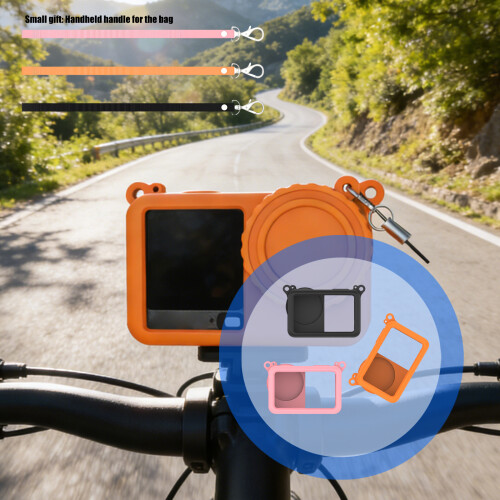 Quality Soft Silicone Case For Action 6 Camera-Black Color 2