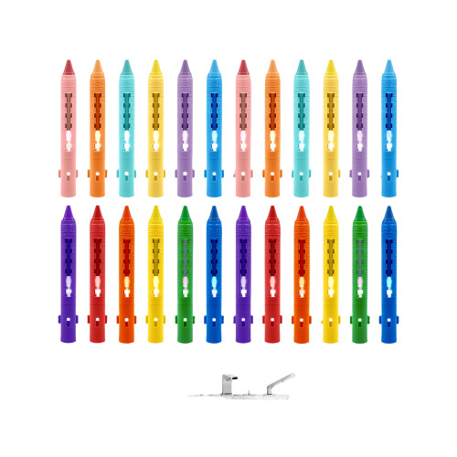 Crayons lavables pour tout-petits, marqueurs de-24 couleurs