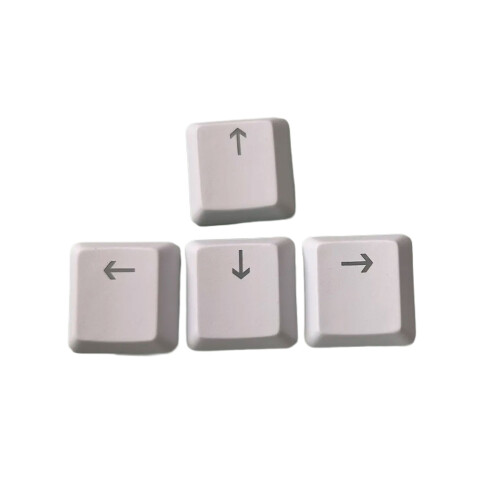 Capuchons de touches ergonomiques pour-Touches fléchées blanches