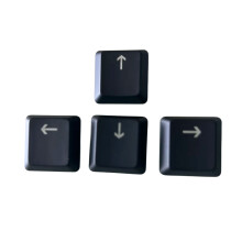 Capuchons de touches ergonomiques pour-Touches fléchées noires