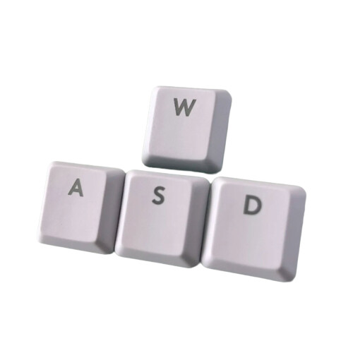 Replacement Keycaps WASD Directions Spacebar Enter-White WASD