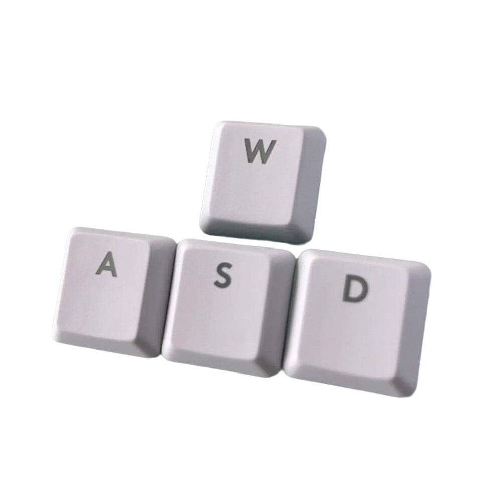 Replacement Keycaps Wasd Directions Spacebar Enter- Wasd White 7704001139433