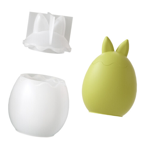 Creative Silicone Mold Rabbit Eggs Shape Candle Cups-5768C
