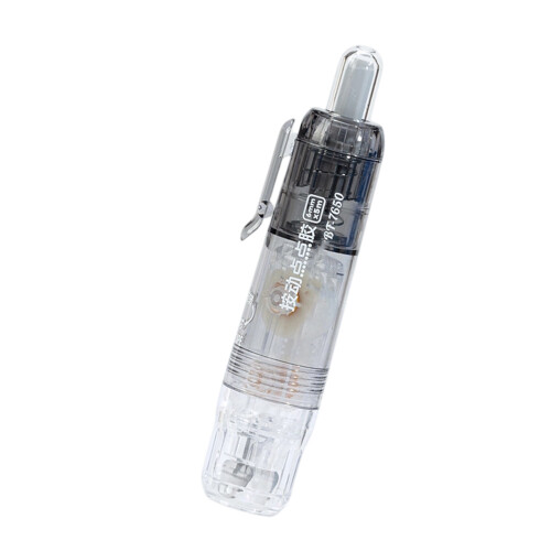 Schnelltrocknender Pressmechanismus klebt mit dem Stift-Hellgrau