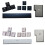 Capuchons de touches ergonomiques pour-Barre d'espace noire 2