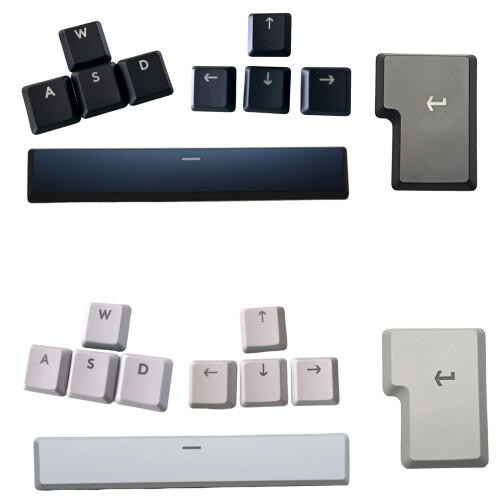 Capuchons de touches ergonomiques pour-Barre d'espace noire 1