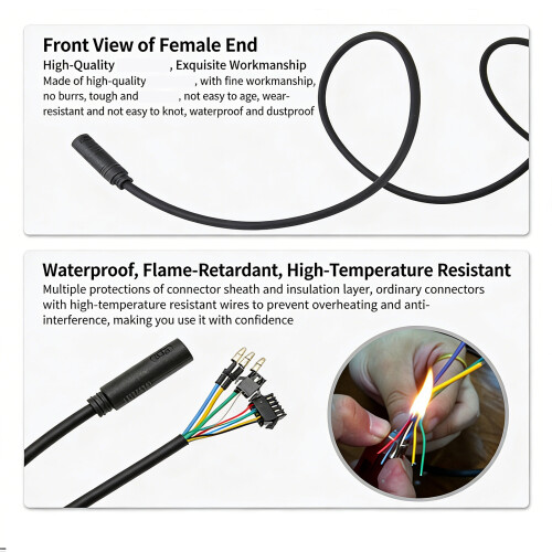 Heat Resistant Motor Convert Extension Cable 9Pin Conversion 1