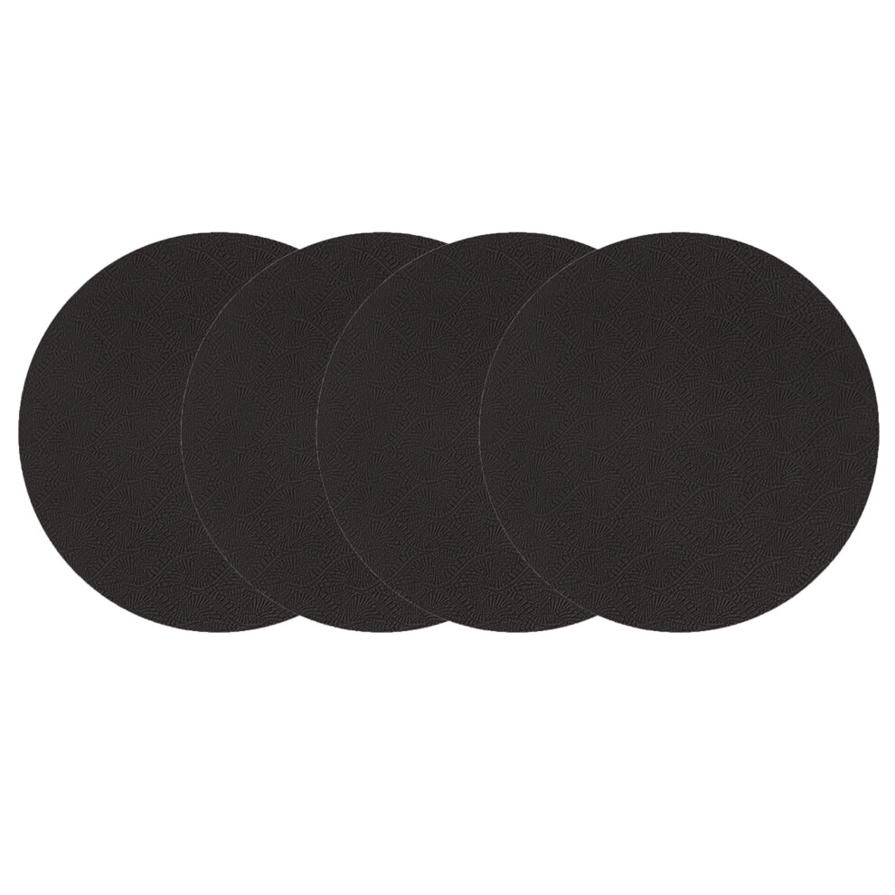 4Pcs Thick Exercise Pads Fitness Cushion Knee Pads-Black 7709000685905
