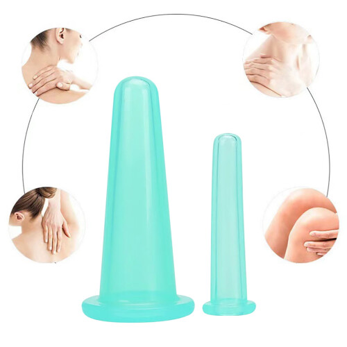 Set van 2 siliconen vacuüm massagecups 1