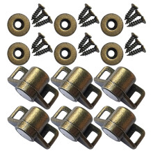 6pcs Compacts Zincs Alloys Magnetic Latches Cabinet-Bronze