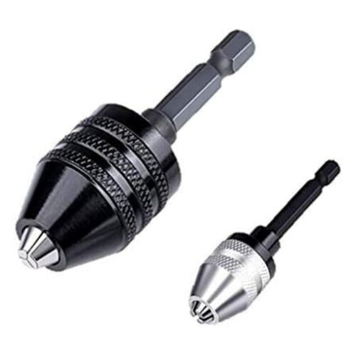 Nøglefri borepatronadapter 0,3–8 mm 2 stk.