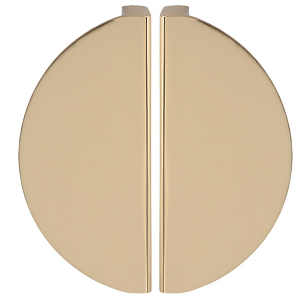 Golden Half-Round Cabinet Knobs Â 2 Pack 9104899479952