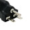 Universel 2-bens til 3-bens stikadapter 110–120V til 3