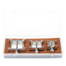Adaptable Watch Repair Tool Set Has 3 Metal Movement Holders For
