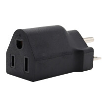 Universell 2-pinners til 3-pinners pluggadapter 110–120 V til