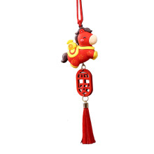 Chinese stijl geluksbrenger rugzak auto-Rood