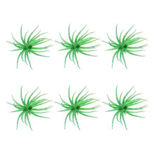 6Pcs Fishing Sea Urchin Lures Slow Sinking Artificial-Green