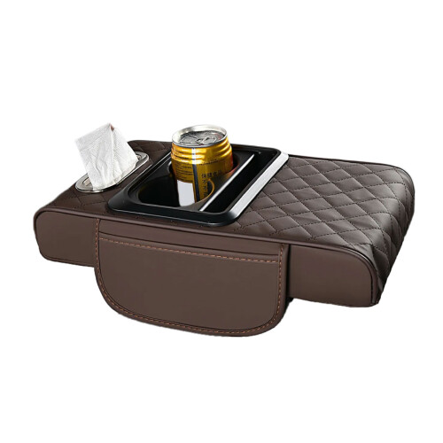 Armrest Cover Universal Center Consoles Armrest-Brown