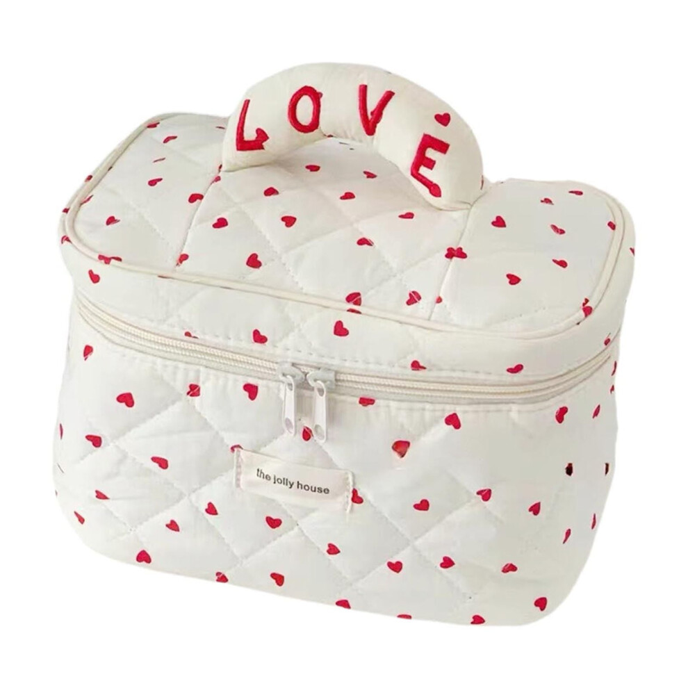Quilting cosmetic organizer women zipper pouch