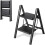 3-Step Folding Ladder, Steel, 330 lb Capacity 1