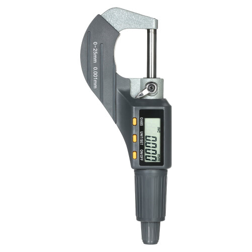 Digital utvendig mikrometer 0–25 mm ABS-legering