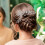 Pente de cabelo floral com strass para noivas 4