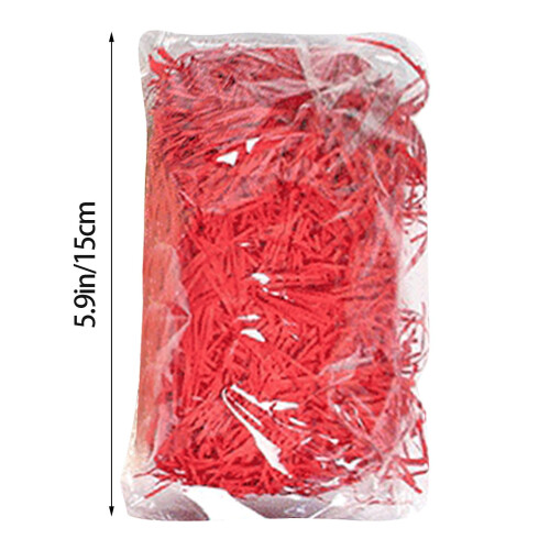 2er-Pack Raffia-Knitterpapier-Füllmaterial – Rot 2