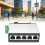 5 Port Mini Ethernet Switcher Aluminum Case DIN Rail 5