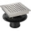 Square Shower Floor Drain Brushed Nickel 48 L/min 4