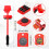 Furniture Moving Tool Set Adjustable Height Bar 4-Wheel 3