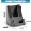 No Drill Wall Mount Mouse Storage Rack Space Saving-Black 4
