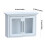 1/12 Scale Miniature Doll House Kitchen Wall Hanging Cabinet 3