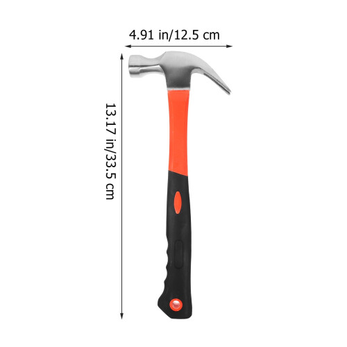 Carbon Steel Claw Hammer with Textured Handle 2