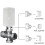 Heavy Duty Plastic Heating Valves Adapter with Sealing Rings 7