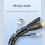 Knotless Cable Organiser User Friendly Cord-Black  15mm 4