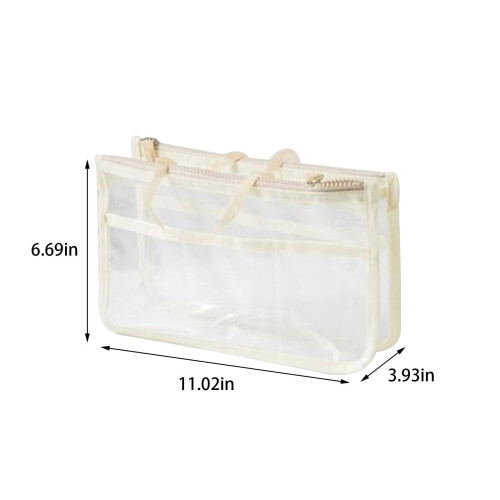 Διαφανές τσαντάκι τουαλέτας από PVC 28x17x10cm 2