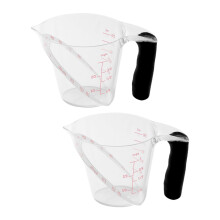 Plastic maatbeker van 250 ml met gemakkelijk leesbare-2 stuks