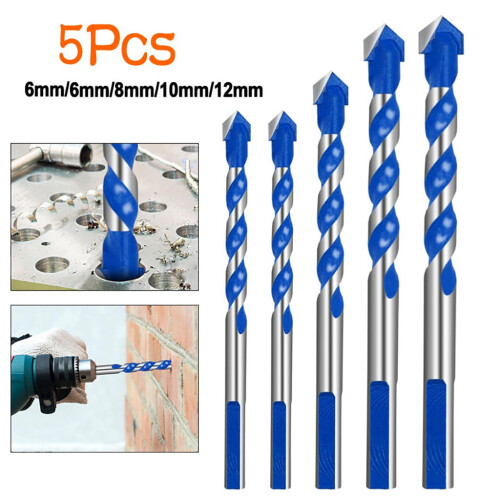 5-Piece Masonry Drill Bit Set 6–12 mm