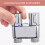 Utrustningsblandare med spruta kopparsvart dubbelgrepp 1-pack 3