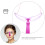 Ögonbrynsschablonkit – 8-delars violett plastset 5