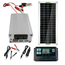 200W12V monokristallin solpanelsats med 100A